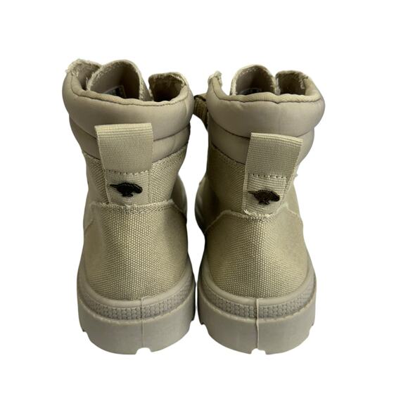 Rocket Dog Combat Boots Womens 11 Beige Canvas Lace Up Piper Memory Foam Comfort - Picture 4 of 9